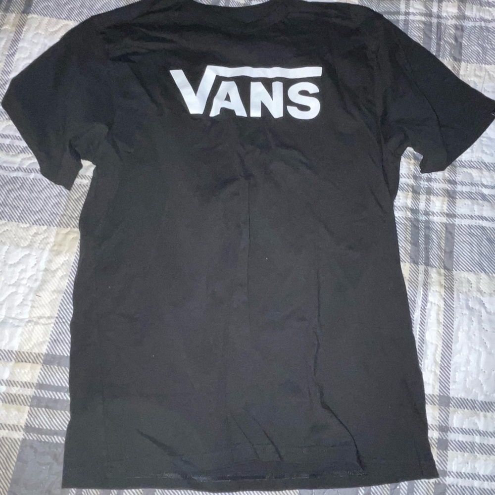 Vans Classic Black Tee with White Print